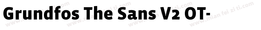 Grundfos The Sans V2 OT字体转换